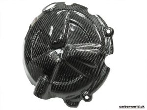 CARBON ENGINE CLUTCH COVER BMW S1000RR 2019 ON IN TWILL GLOSS WEAVE