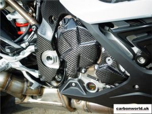 CARBON FRAME COVERS FOR BMW S1000RR 2019 CARBON FIBRE IN TWILL GLOSS WEAVE