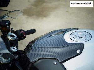 CARBON PETROL TANK COVER BMW S1000RR 2019 ON IN TWILL GLOSS WEAVE