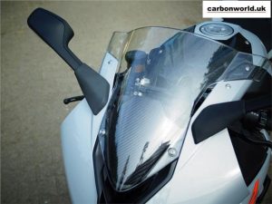 CARBON COCKPIT COVER FOR BMW S1000RR 2019 ON (NOT M/MSPORT) IN TWILL GLOSS WEAVE