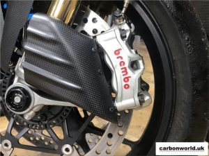 CARBON BRAKE DUCT COOLERS BMW S1000RR 2019 ON IN PLAIN MATT WEAVE