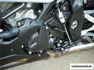 CARBON ALTERNATOR COVER FOR BMW S1000RR 2019 ON IN TWILL GLOSS WEAVE