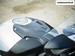 CARBON PETROL TANK COVER BMW S1000RR 2019 ON IN TWILL GLOSS WEAVE